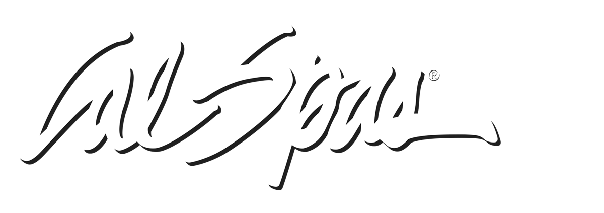 Calspas White logo hot tubs spas for sale Hoboke